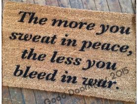 Sweat in peace