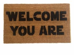 Nerdy Welcome Mat - Welcome You Are Yoda Doormat