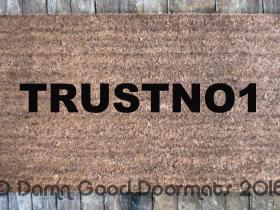 TRUSTNO1 xfiles doormat
