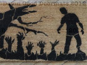 Walking Dead Zombie apocolypse graveyard doormat
