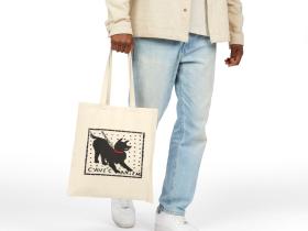 Cave Canem Tote Bag | Beware of Dog Pompeii Mosaic