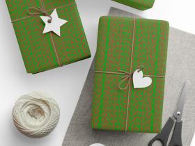 FDT Fuck Donald Trump Pattern Wrapping Paper | Green Gift Wrap