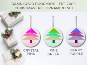 Cute 60s Trees Ornament