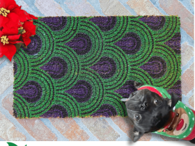 The Shining Art Deco | Purple Green Doormat