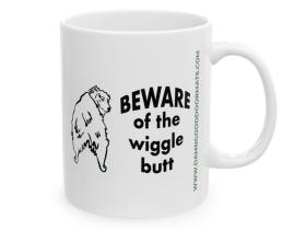 Beware of the Wiggle Butt Australian Shepherd Mug | Ceramic Coffee Cup