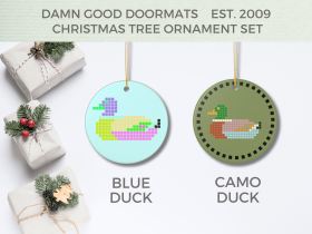 Preppy Duck Ornament