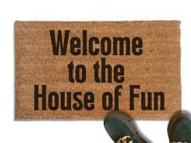 Welcome to the House of Fun | Ska Music Doormat 