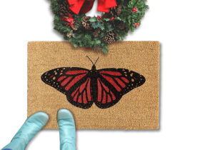 Monarch Butterfly doormat