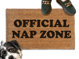 Official Nap Zone | funny new Mom gift door mat