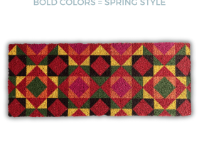 Geometric Spring Doormat  