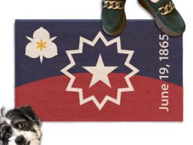 Utah Salt Lake City Juneteenth Flag doormat
