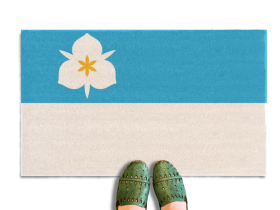 Utah Salt Lake City Flag doormat