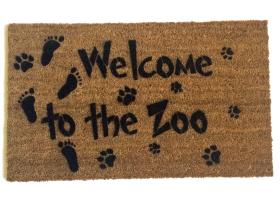 Welcome to the Zoo funny doormat